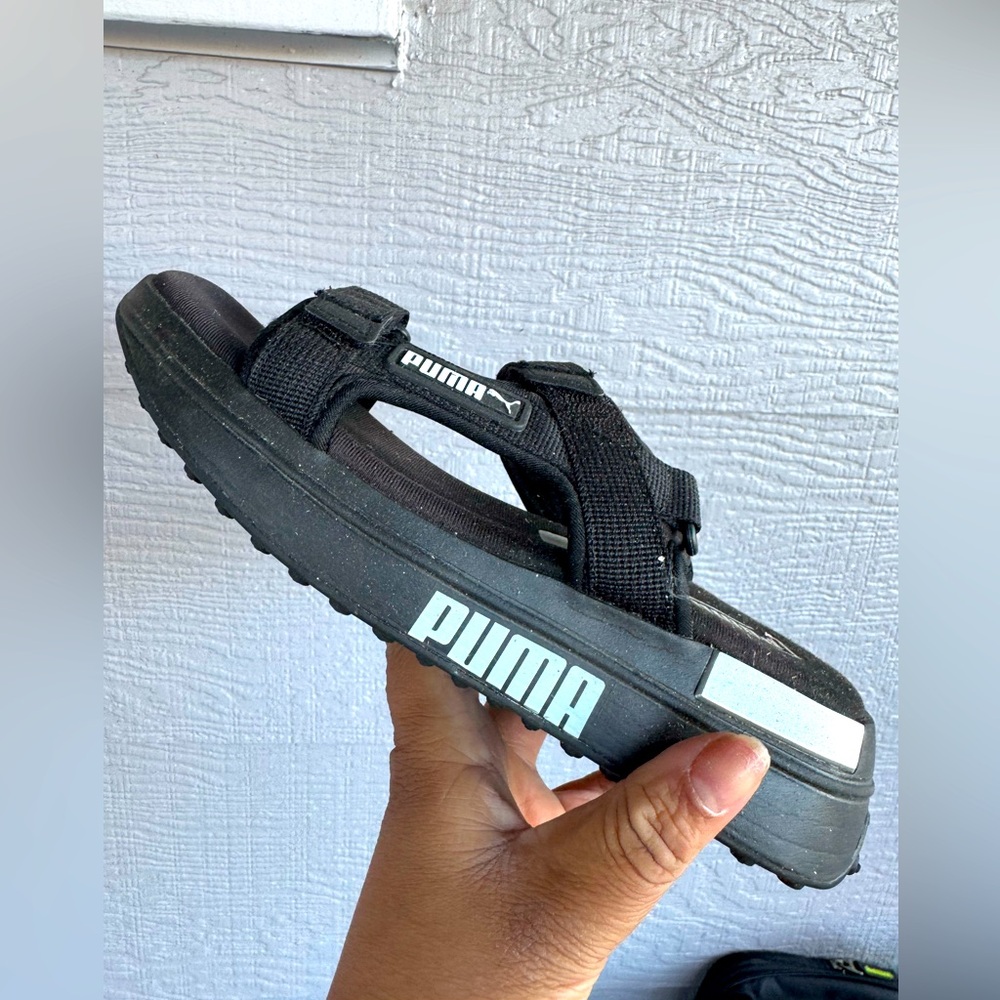 Puma Black Slide Sandals